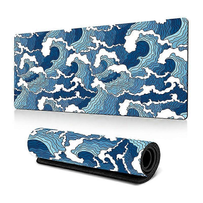 400*900*2mm Abstract Fluid Pattern Large Mouse Pad Rubber Computer Desktop Mat