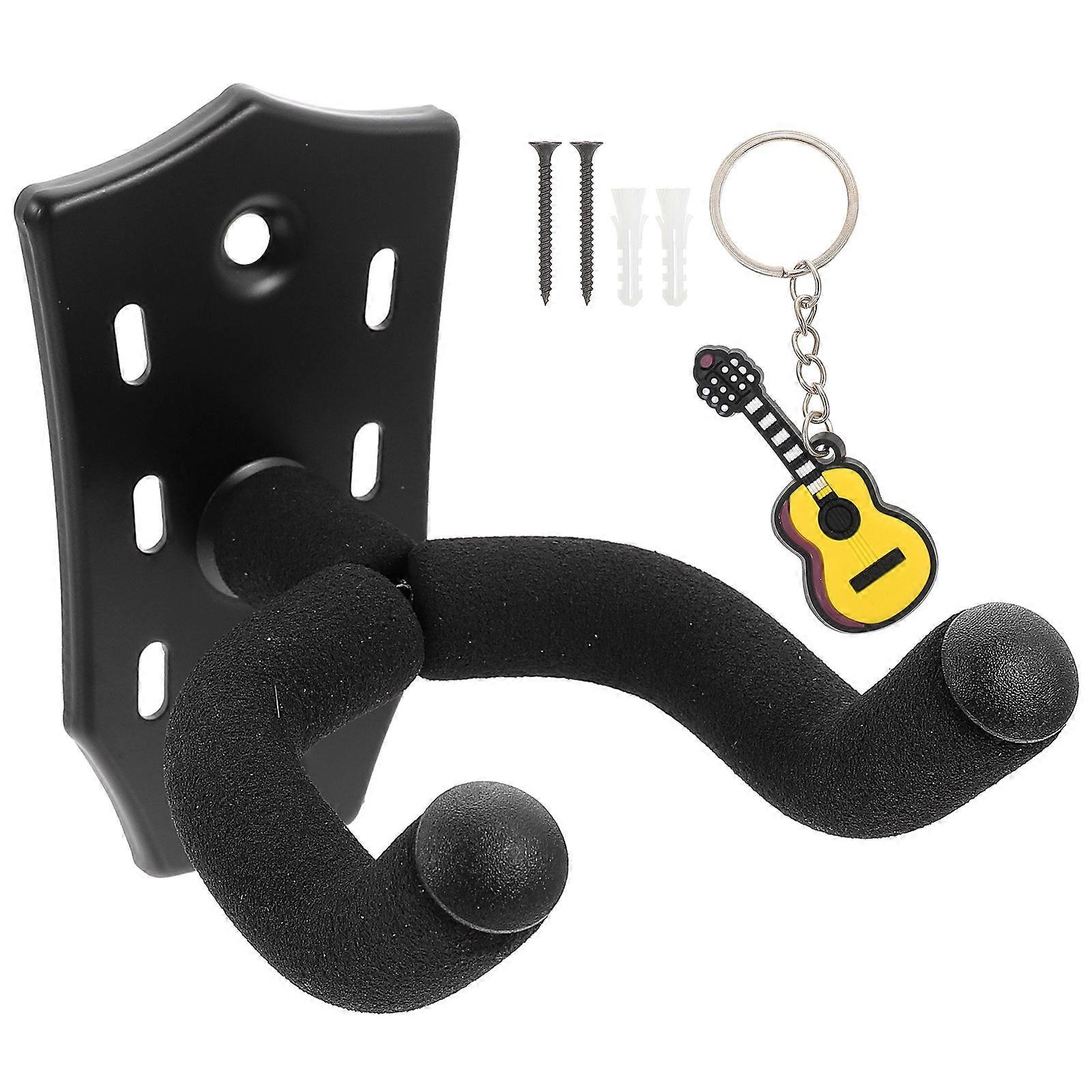 Durable Guitar Hanger for Wall Guitar Storage Hook 3Pcs Set Black