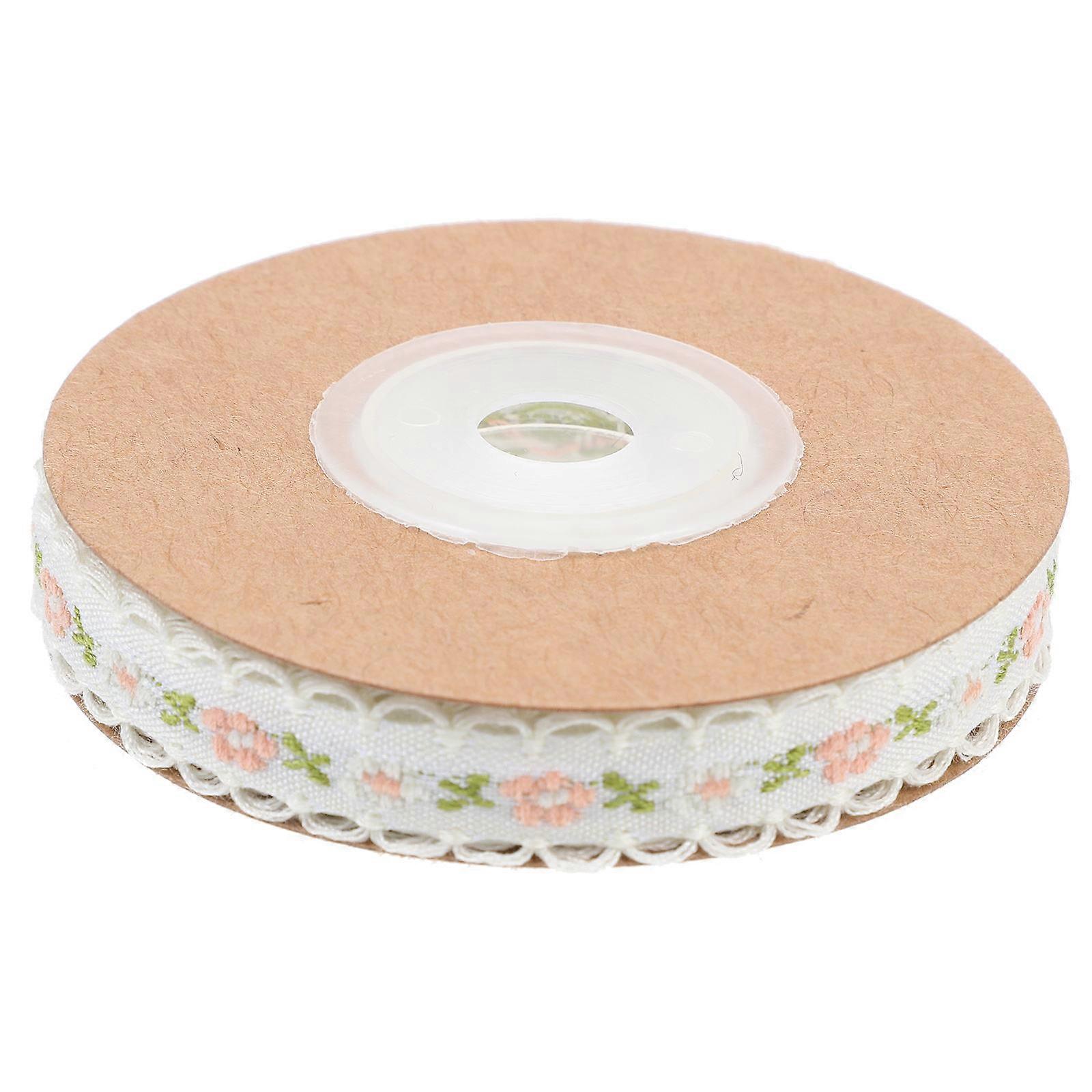 Ethnic Embroidery Decorative Ribbons for Clothes Decor in White Polyester