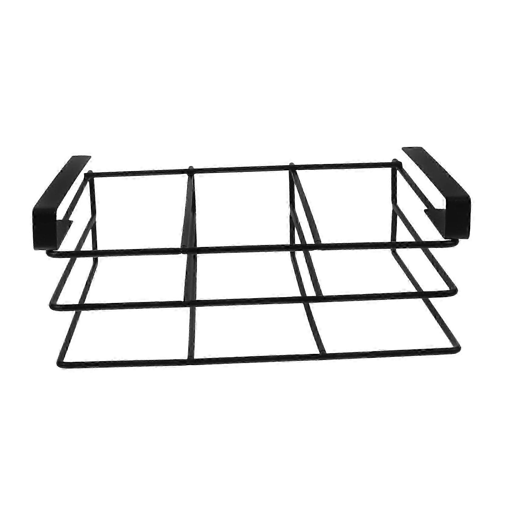 Cabinet Dual Cutting Board Rack NoDrill Kitchen Organizer SpaceSaving Storage Holder