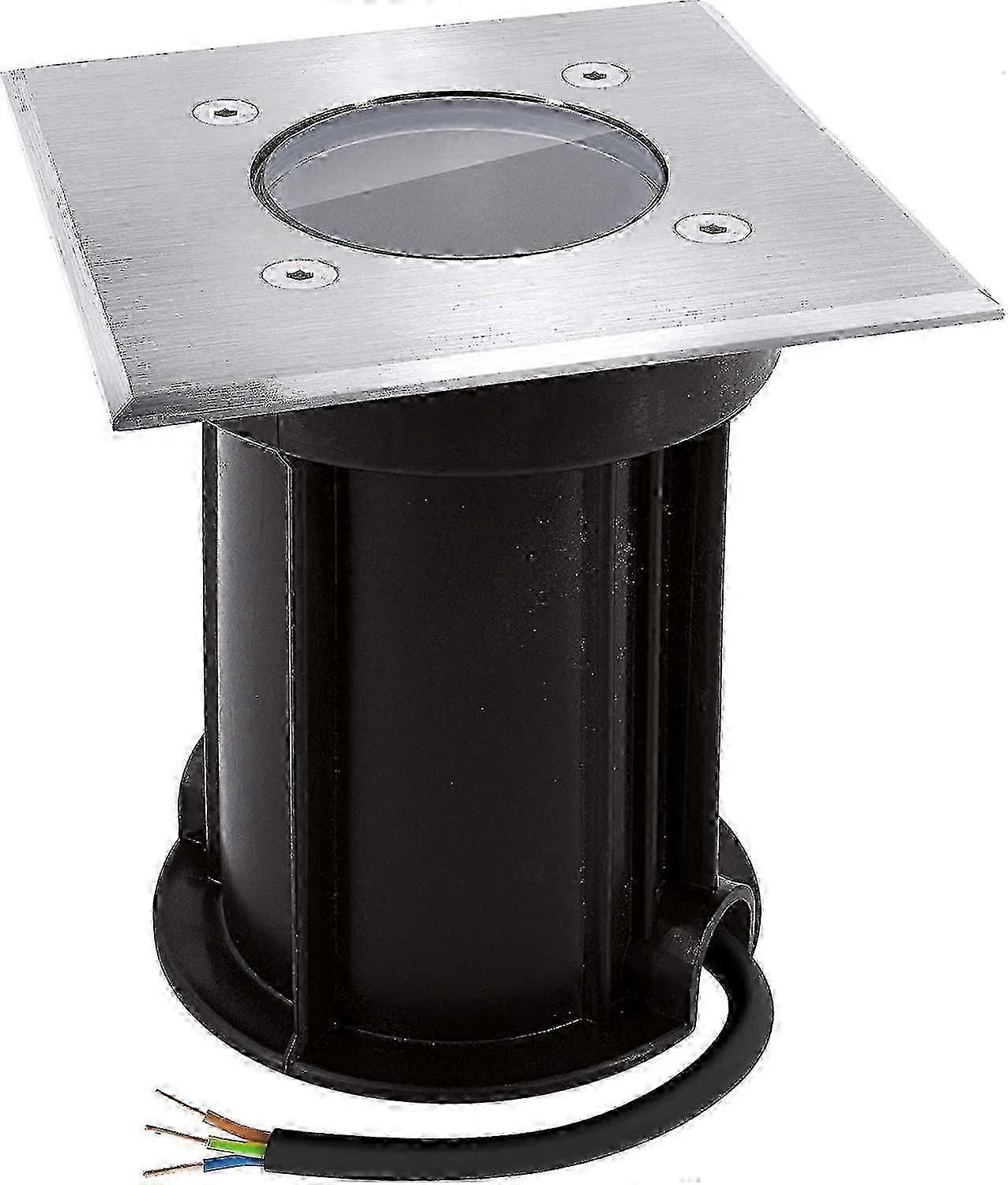 Recessed Square Floor Spotlight GU10 230V IP67 Pre-installed Cable