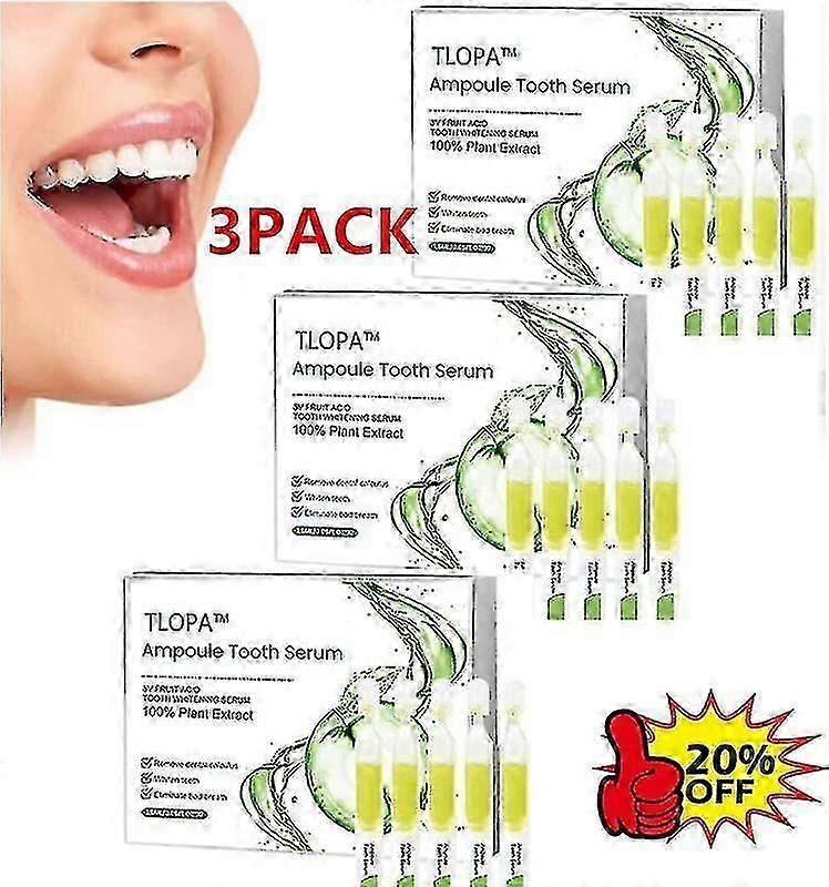 3pack Tlopa Ampoule Toothpaste, Ampoule Tooth Serum, Ampoule Toothpaste