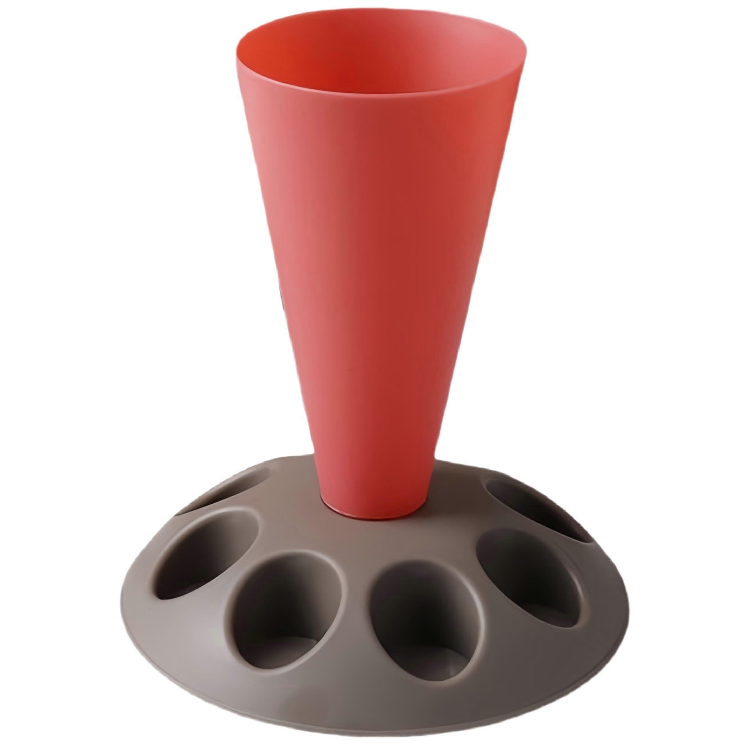 Piping Bag Stand with 8 Nozzle Holder for Cake Decorating and Baking, Stable SpaceSaving Design