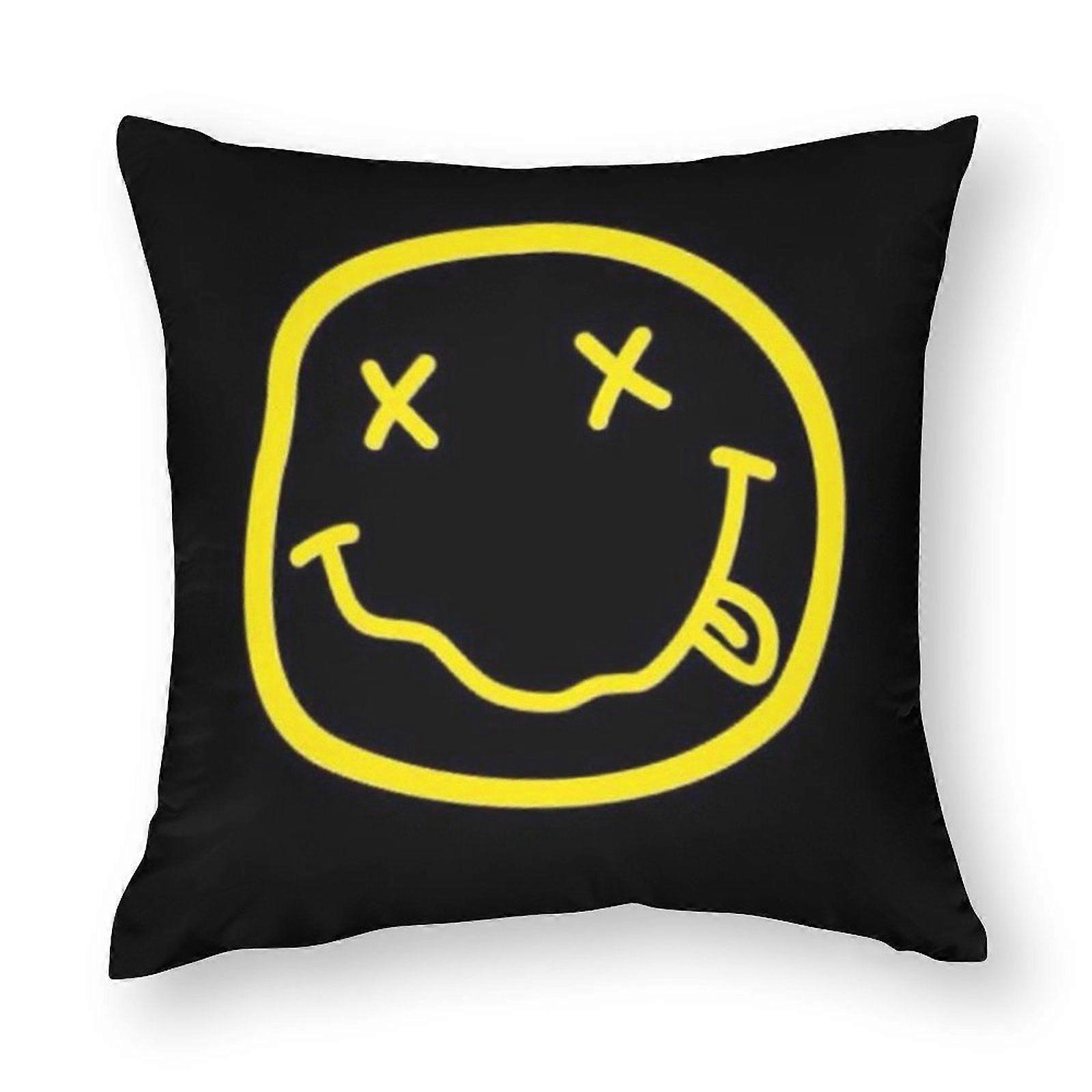 Nirvana Throw Pillow Covers Painted Chic Shaggy Smooth Abstract for Balcony