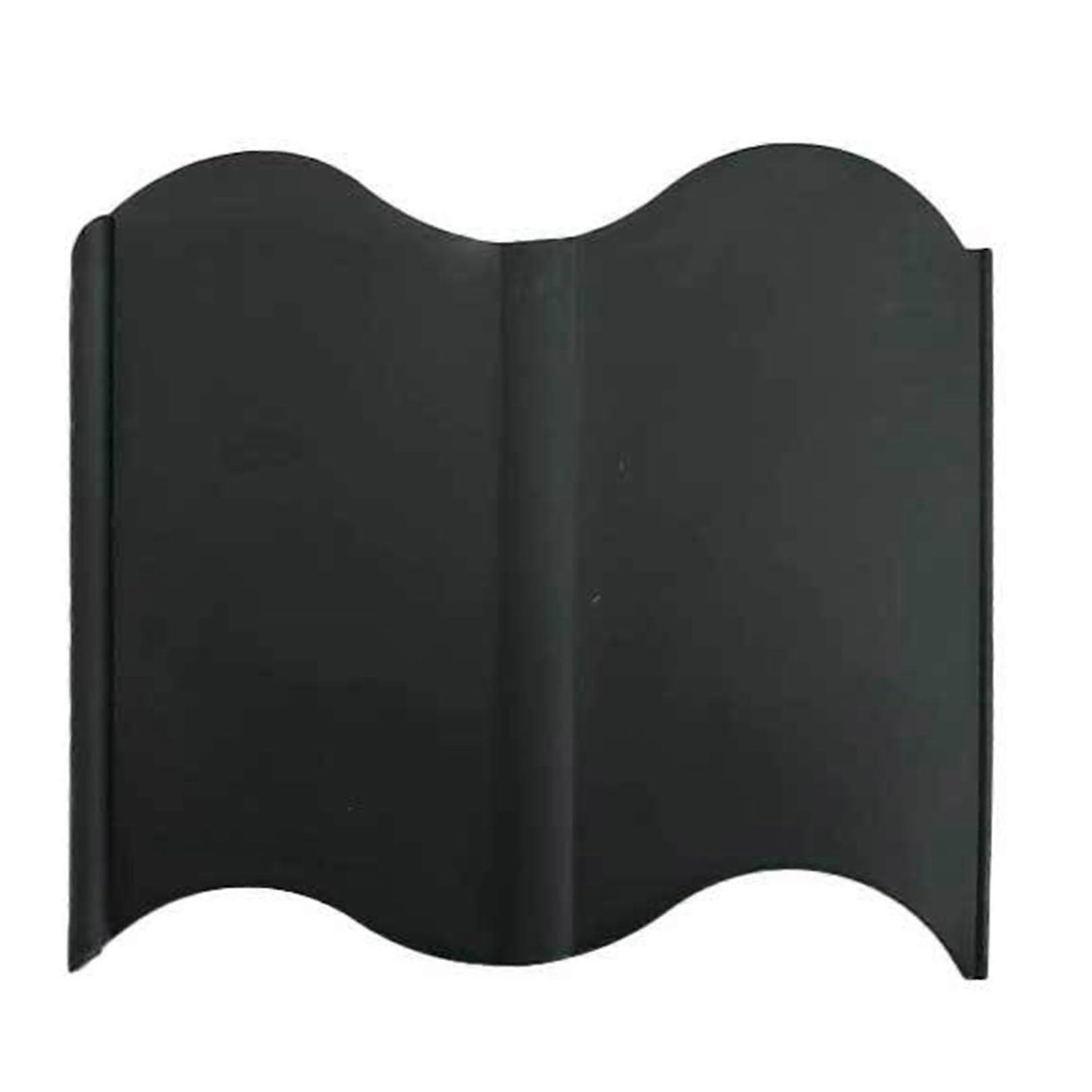 Plastic Garden Fence Interlocking Landscape Edging for Flower Beds and Borders, Black One Size