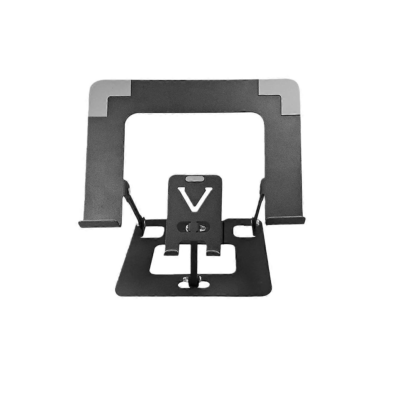 2-in-1 Foldable Laptop Tablet Stand Riser with Phone Holder Adjustable Ergonomic Computer Stand for Desk