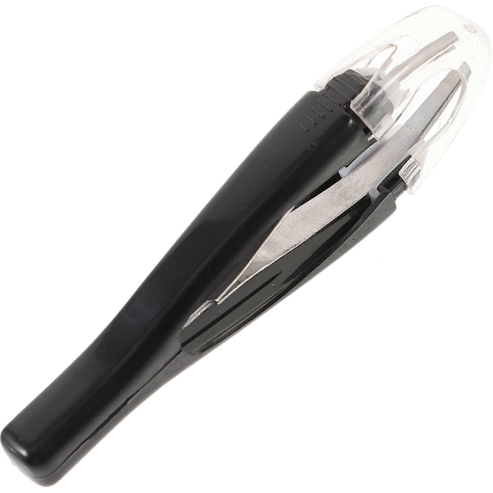 Black Automatic Eyebrow Tweezers Retractable Hair Makeup Tool 2Pcs Set