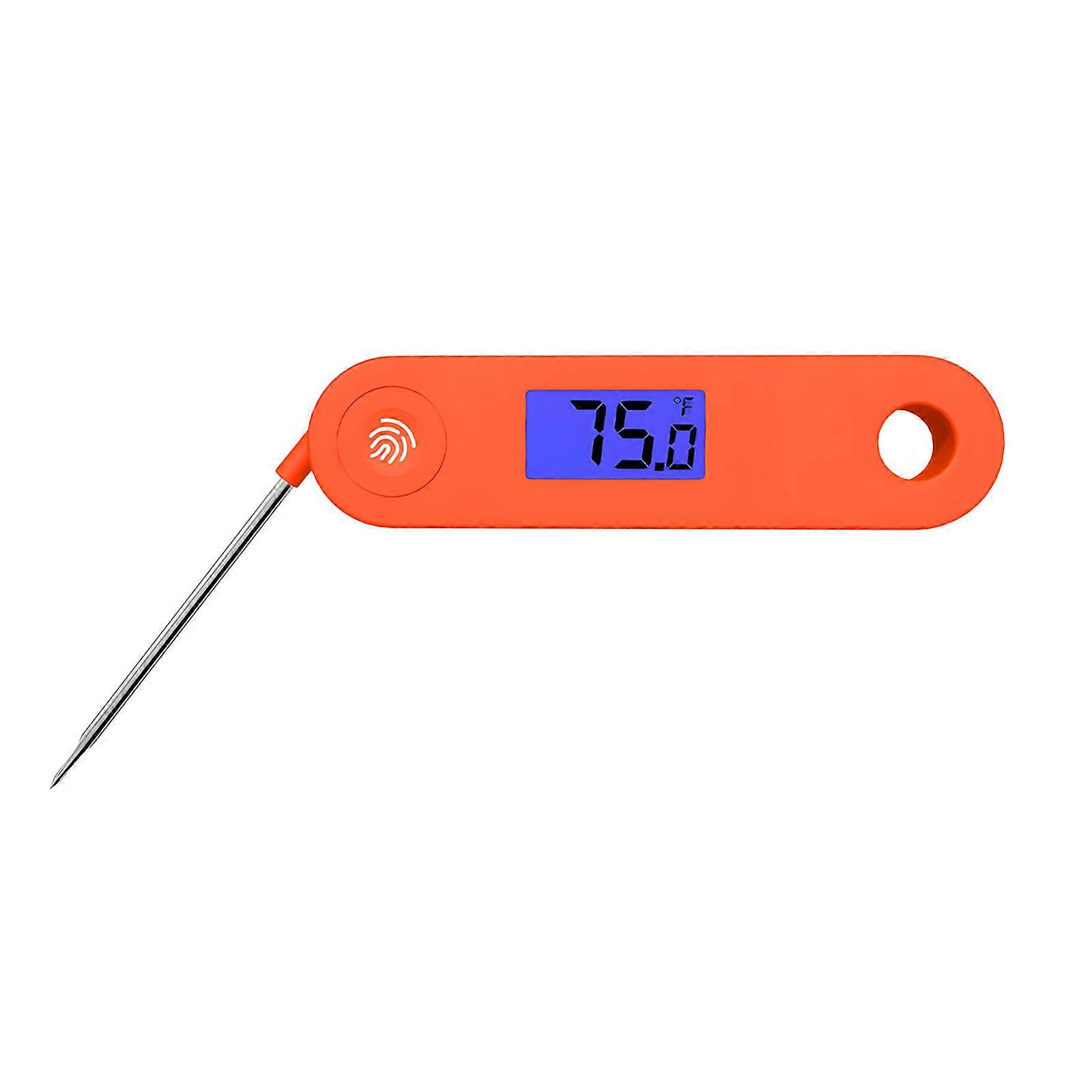 Quick Read Digital Meat Temperature Device With dense Probe And Illuminated Display For Cooking Grilling Baking Multicolor