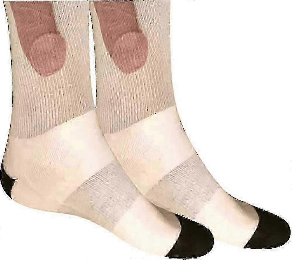 Funny Show Off Socks Herre Kvinder Bomuld Super Soft Socks