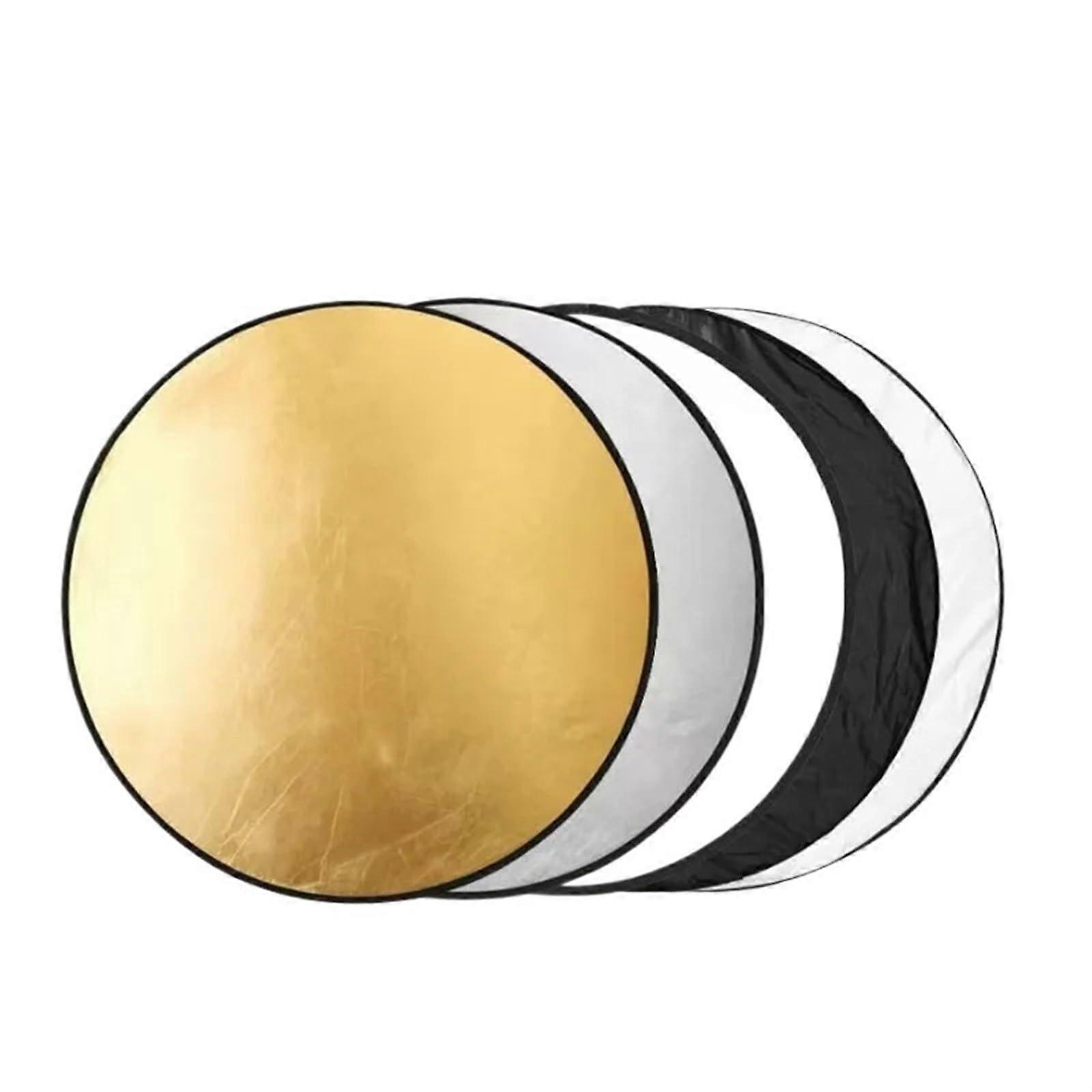 5 in 1 Photography Light Reflector 110cm, MultiColor Foldable for Studio and Outdoor Use