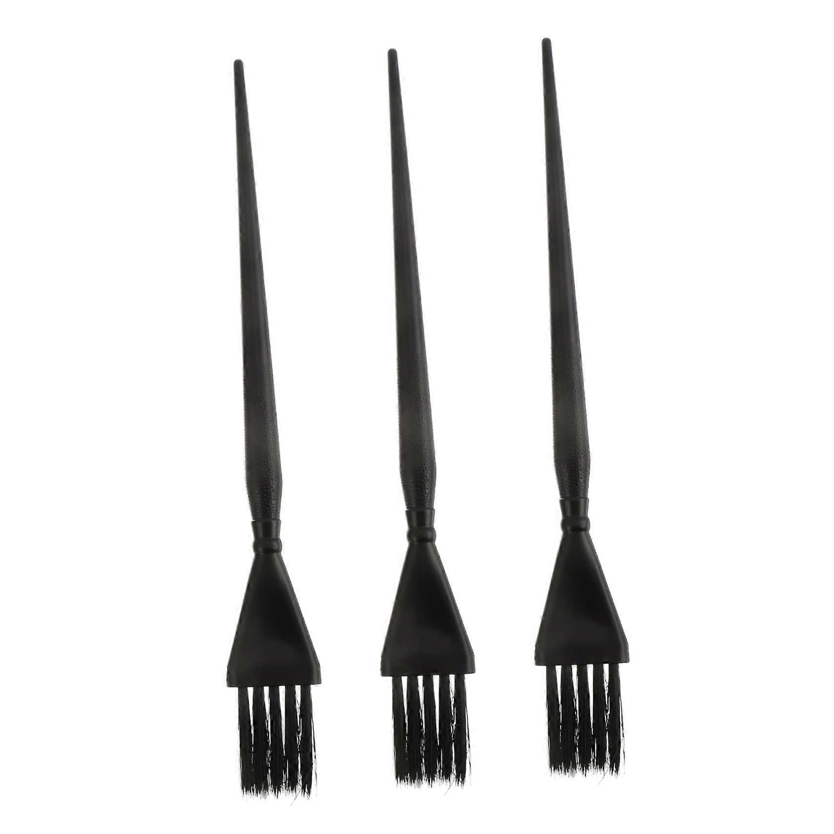 3pcs Hair Dye Brush Set with Flexible Bristles for Even Application and Precise Root Coverage