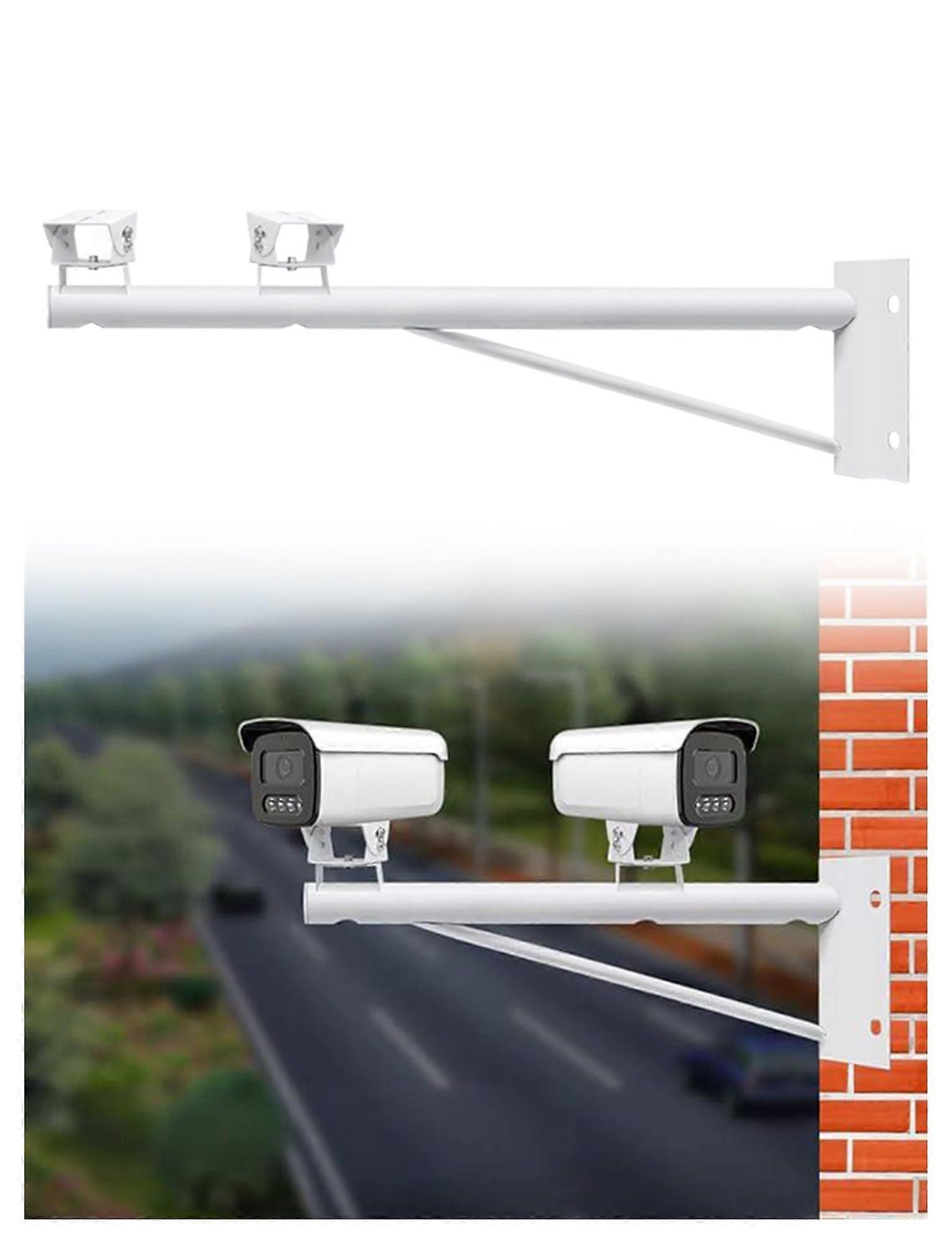 Security Camera Mount 120cm Galvanized Steel Outdoor Wall Bracket with Extended Viewing Angle
