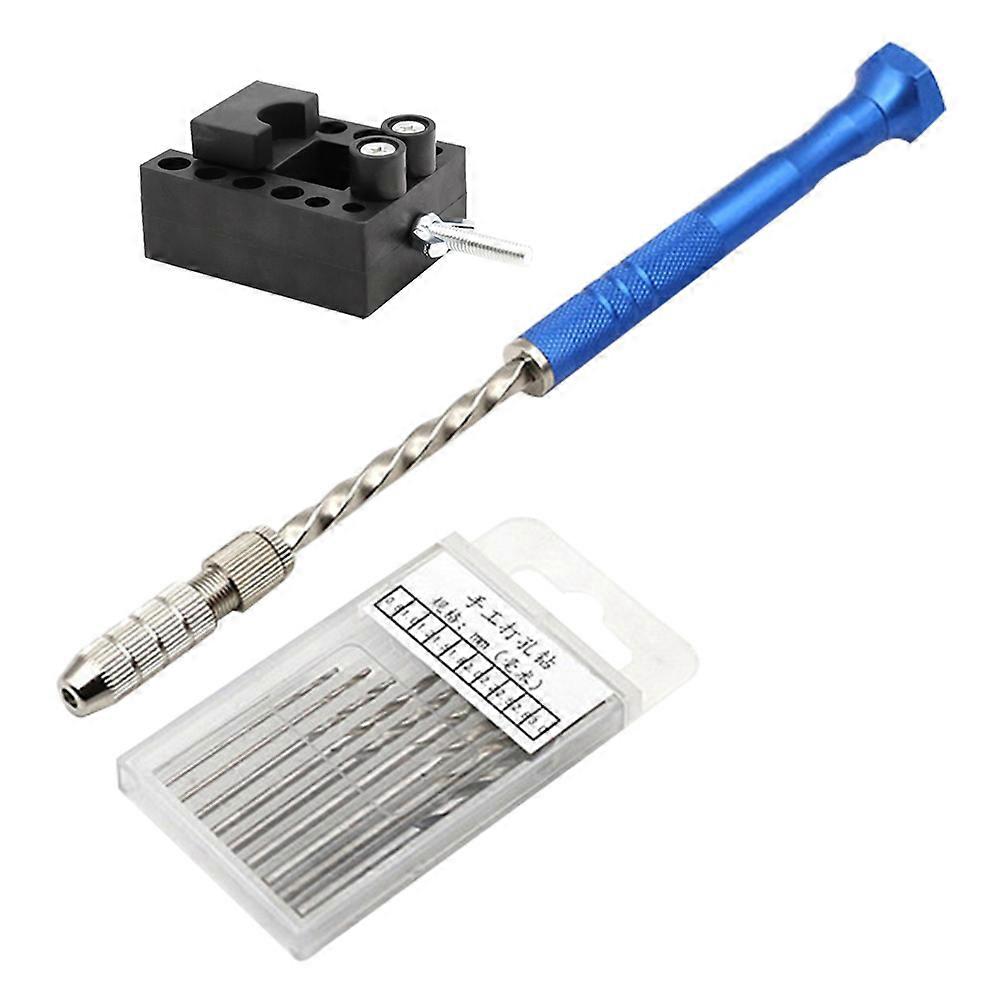 Hand Drill Set for Drilling 1Set Semi Automatic Drill with Bench Vice