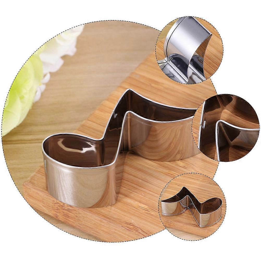 10Pcs Musical Note Cake Baking Mold Stainless Steel Cutter Set