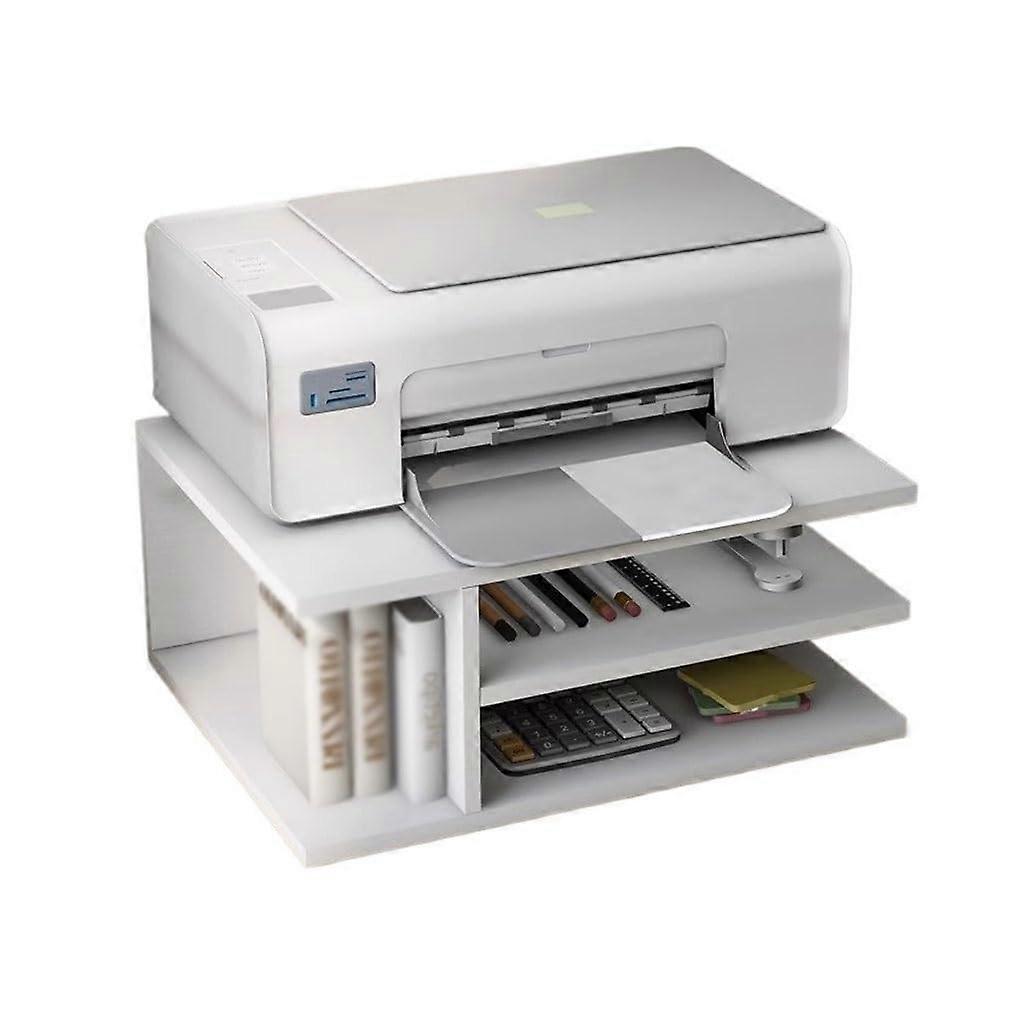 MultiLayer Desktop Printer Stand Organizer for Small Office Storage and A4 Documents