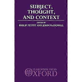 Subject, Thought, and Context