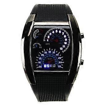 KALLORY 1Pack Novelty Watch for Men Waterproof with Rubber Band