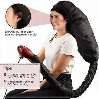 Hair dryer cap - Quickly dry hair - Black hair dryer cap with heating function