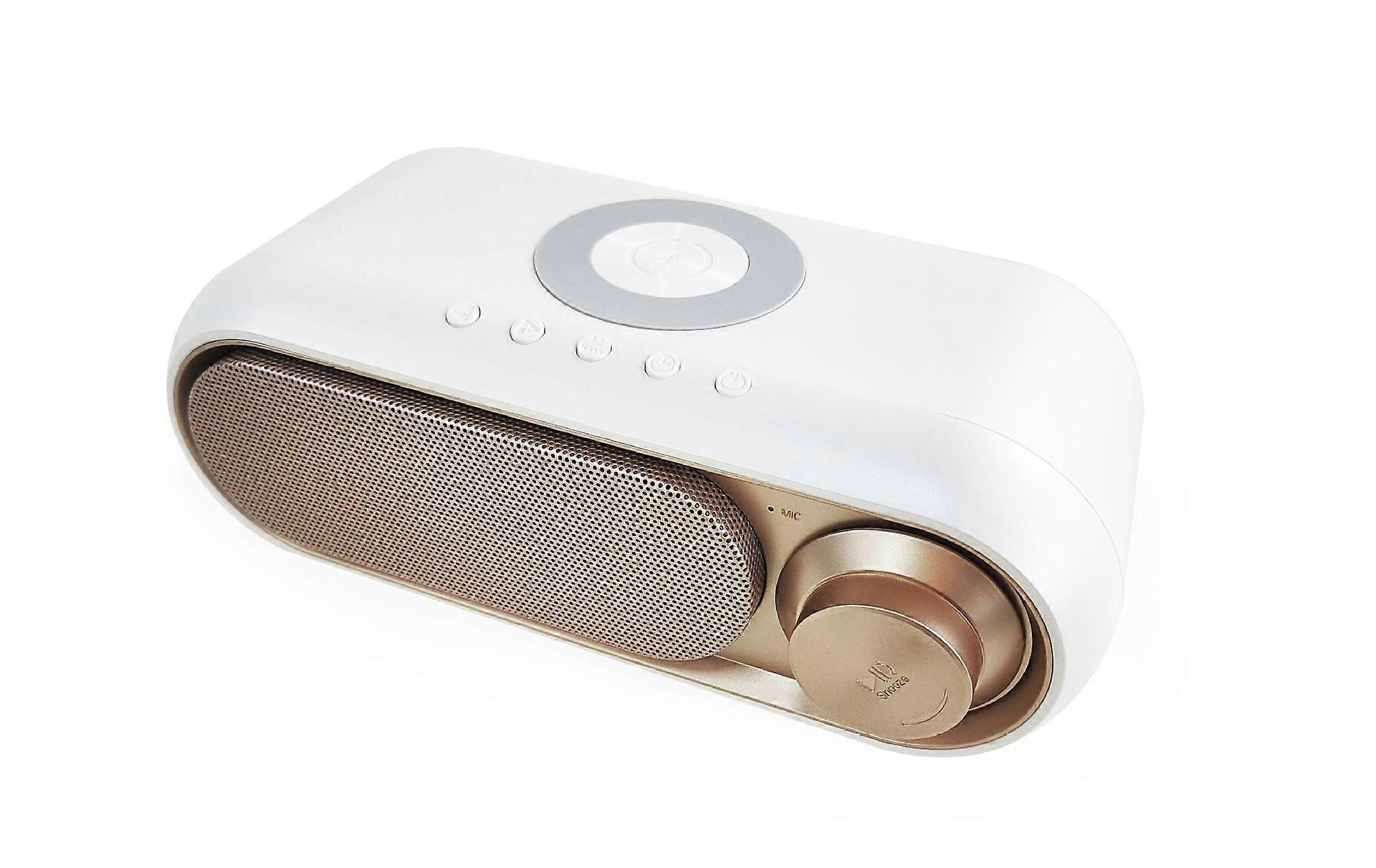 Wireless Charging Speaker With Clock, Led Alarm Clock, Audio System, Wireless Charger, Bluetooth Speaker