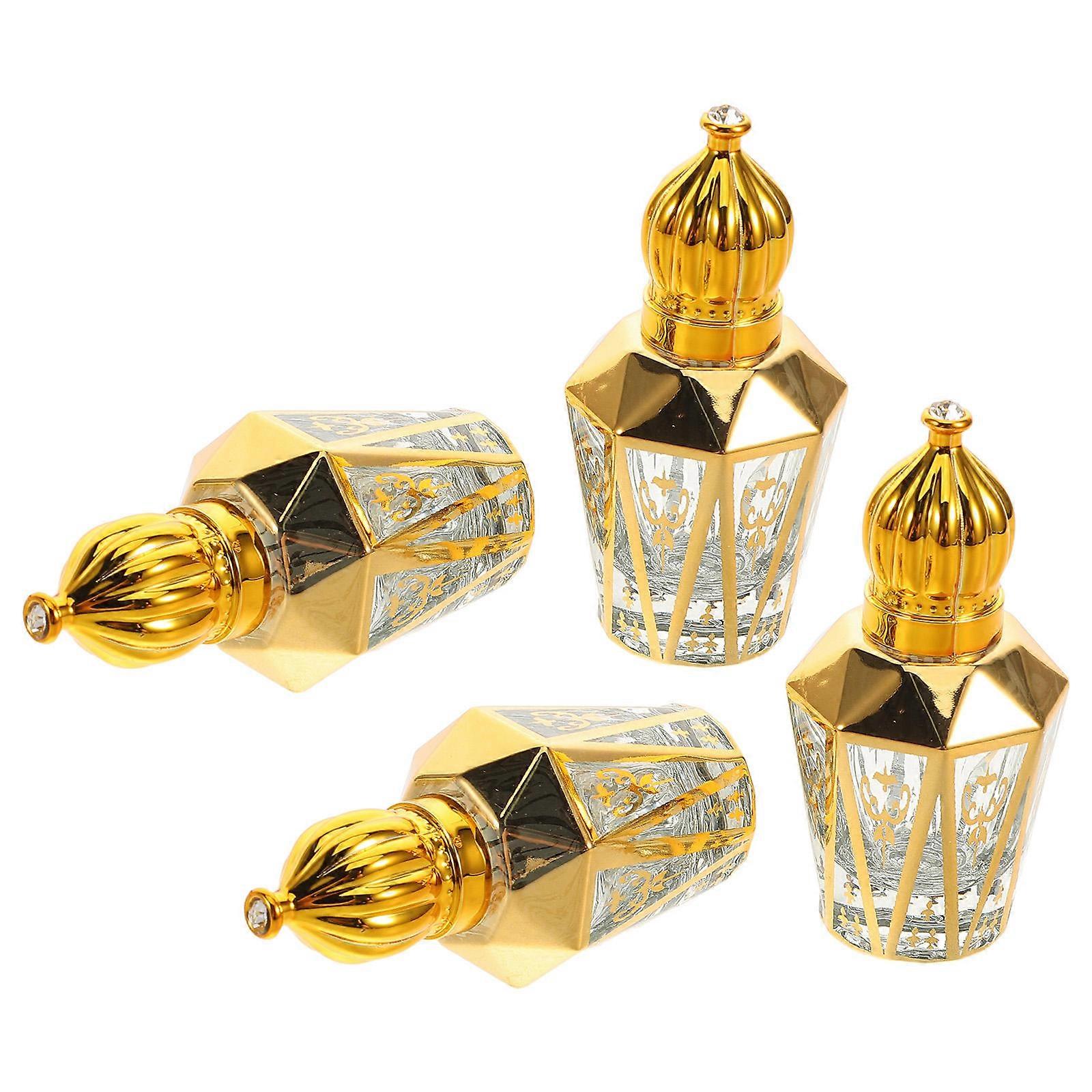 Durable Glass Perfume Bottles for Storage Use with Refillable Function 4Pcs