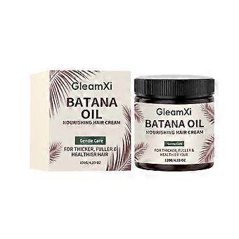 100% Pure Batana Oil Hair Cream 120g, Gentle Nourishing Hair Growth Treatment, Promotes Thicker, Fuller & Healthier Hair Texture