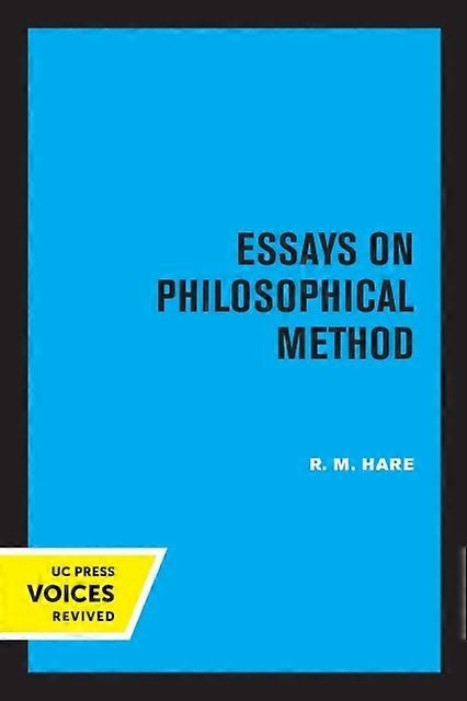 Essays On Philosophical Method - R.M. Hare