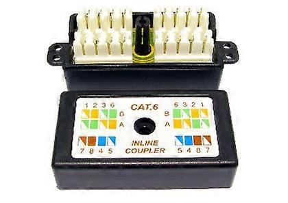 CMS Cables CAT 6 Punchdown / Krone Coupler (Black)