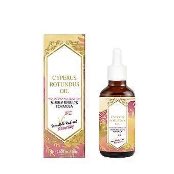 Cyperus Rotundus Öl Körperpflege-Serum, natürliches Haarentfernungsöl mit Jojoba- und Zitrusextrakt, sanfte Hautpflege für geschmeidige Haut, 60 ml