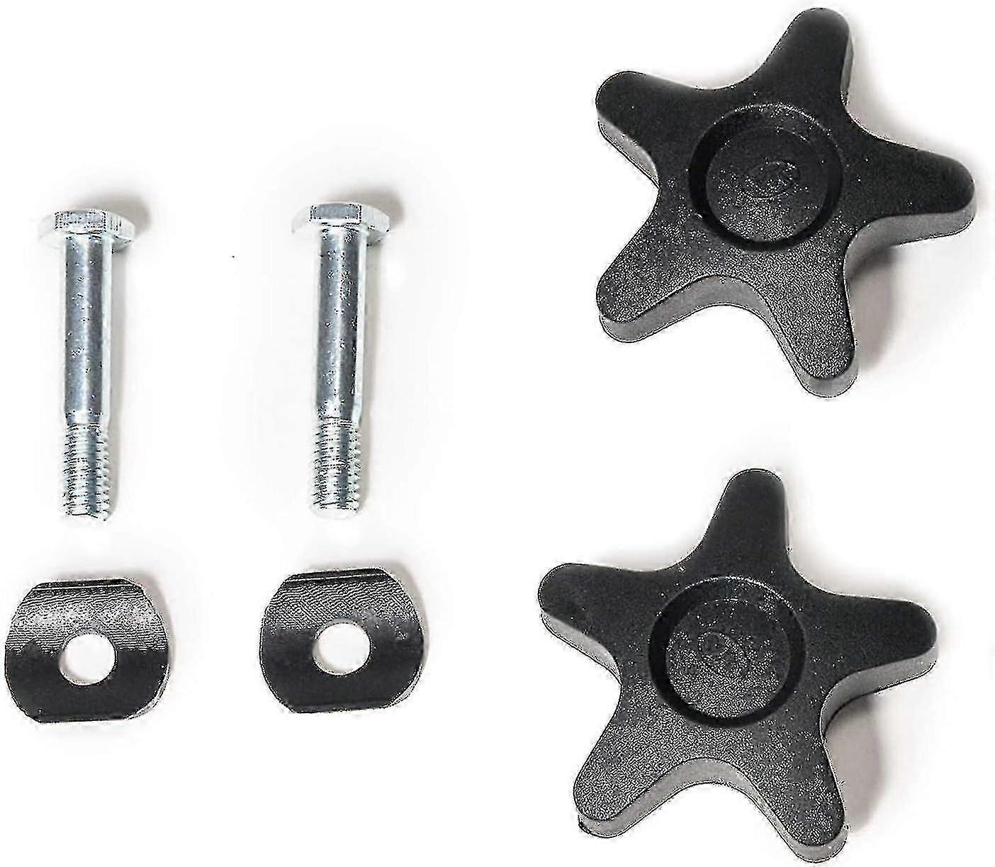 Rollator Arm Knob and Screw Set, 2 Plastic Knobs, 2 Screws for HL420