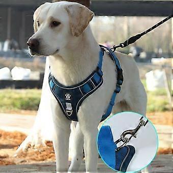 Anti-Pull Reflective Dog Harness With Multi-Point Adjustment No Pull Pet Vest