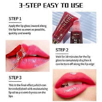 Peelable lip gloss, long-lasting waterproof lipstick, lip stain