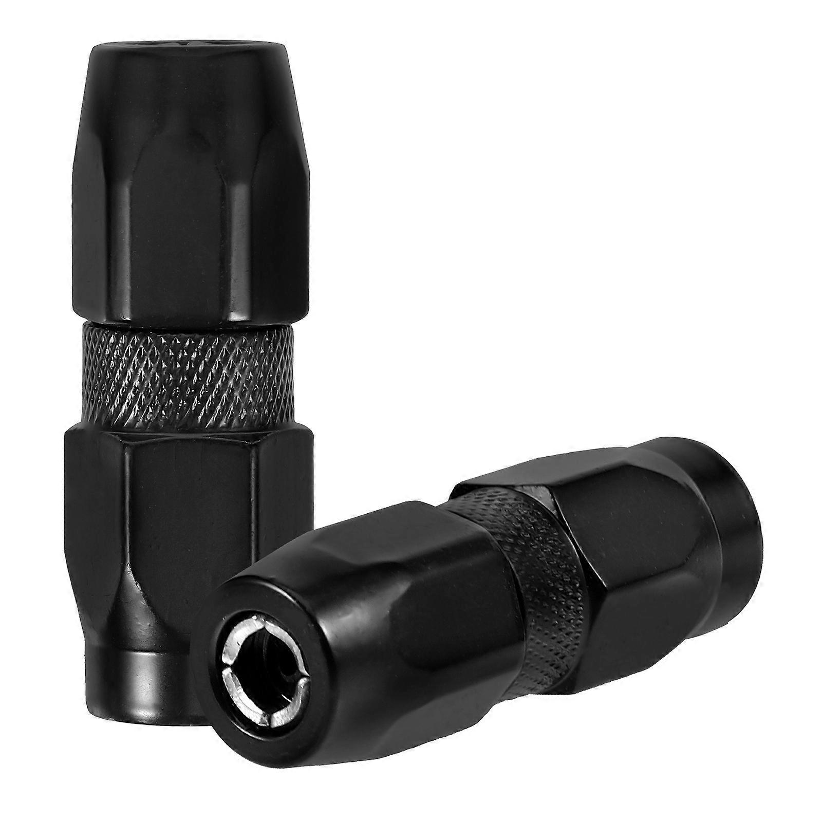 2pcs 1/8in Thread Grease Machine Hose Coupler Flat Mouth Grease Machine Tips
