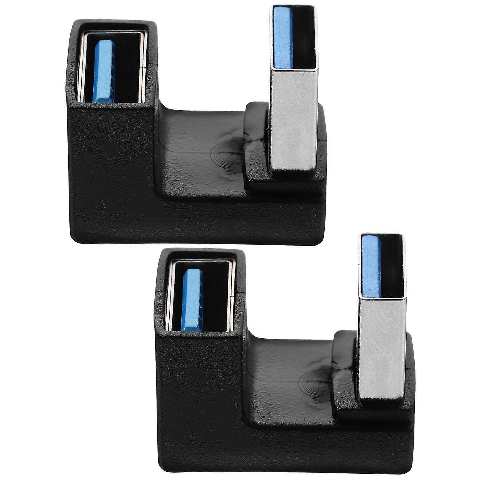 2pcs Usb Right Angle Adapter Angled Usb Connector Angled Plug Adapter Laptop Connector Supply