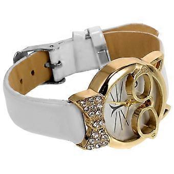 Funny Wristwatch Cat for Kids Wearing Decorative White Gift