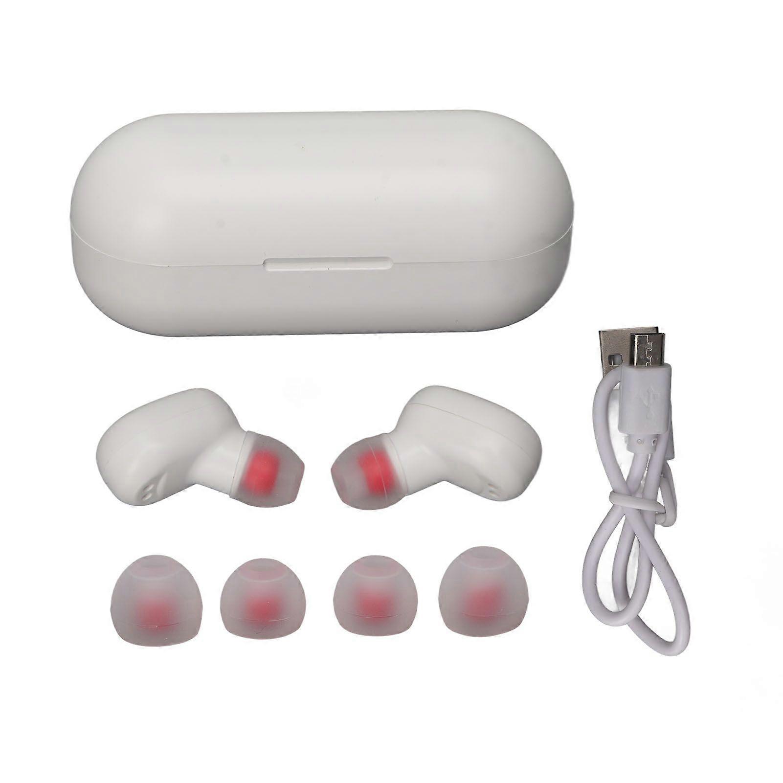 Language Translator Earbuds Support 84 Languages Wireless Bluetooth Noise Reduction Language Translator Device White