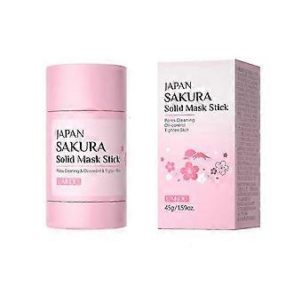 1-3X Sakura Maschera di fango per la rimozione di punti neri e acne, restringe i pori, elimina i brufoli, deterge in profondità, controlla l'oleosità, esfolia e idrata la pelle. ZZ60