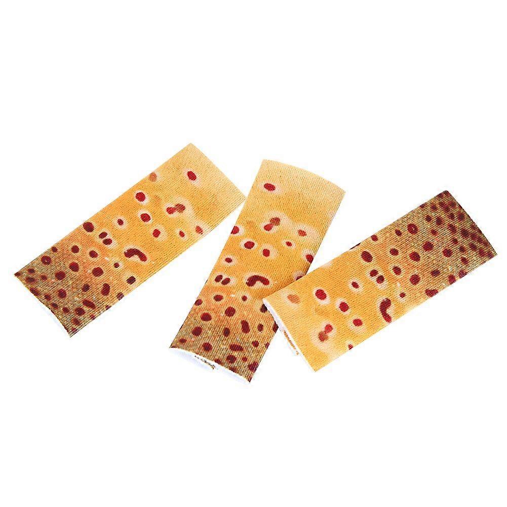 3PCS Polyester Fish Skin Pattern Fishing Stripping Single Finger Guards Protect Accessory