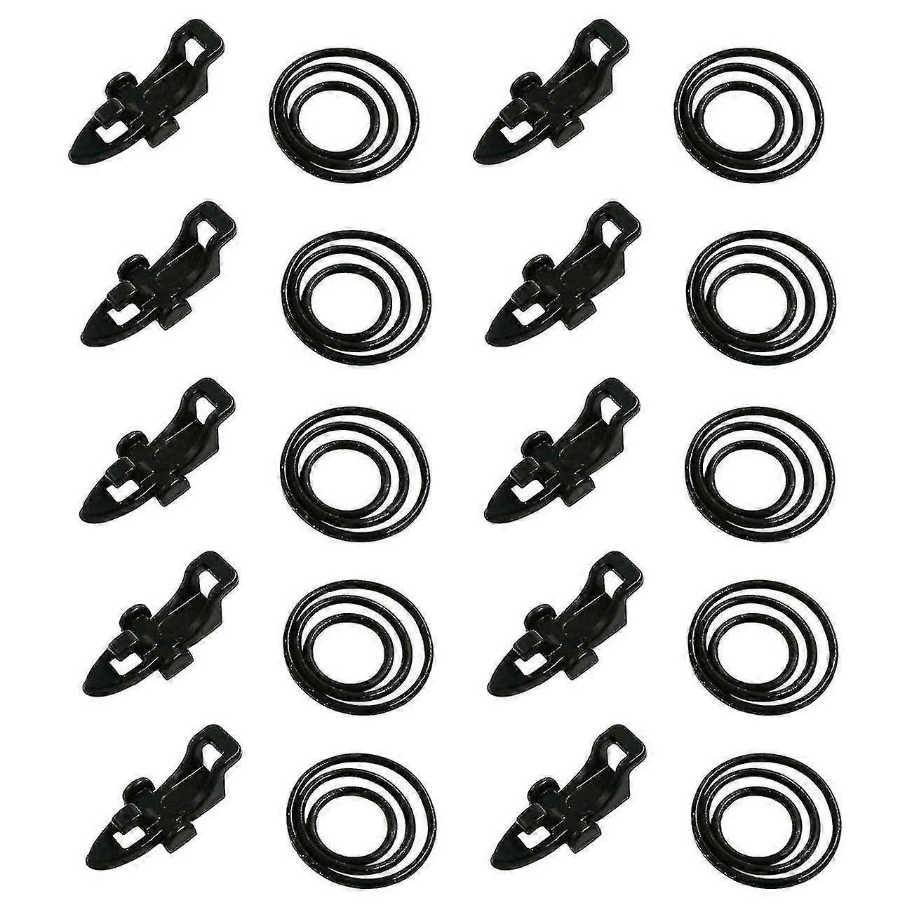 Fish Lure Bait Holders Compatible With Worm Hooks And Treble Hook,10 Set B