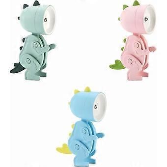 DWW-3 PCS Mini Lampe de Bureau Dinosaure LED Mignon Petit Support de Tlphone, Veilleuse en Forme de Dinosaure Support de Tlphone Rglable, Table de Le