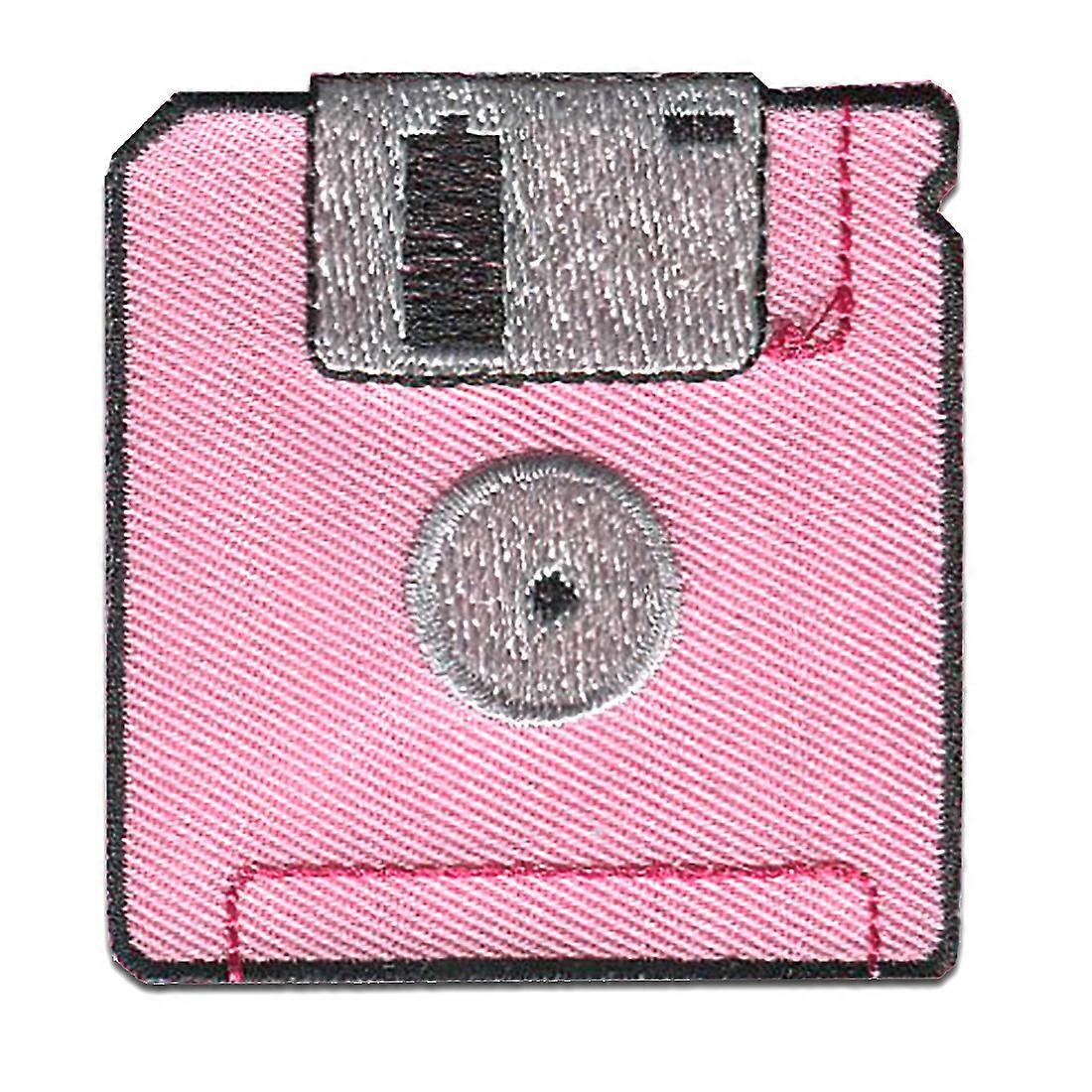 Patch / iron-on patch - floppy floppy disk - several colours selectable 5.5 x 5.5 cm - iron-on patches
