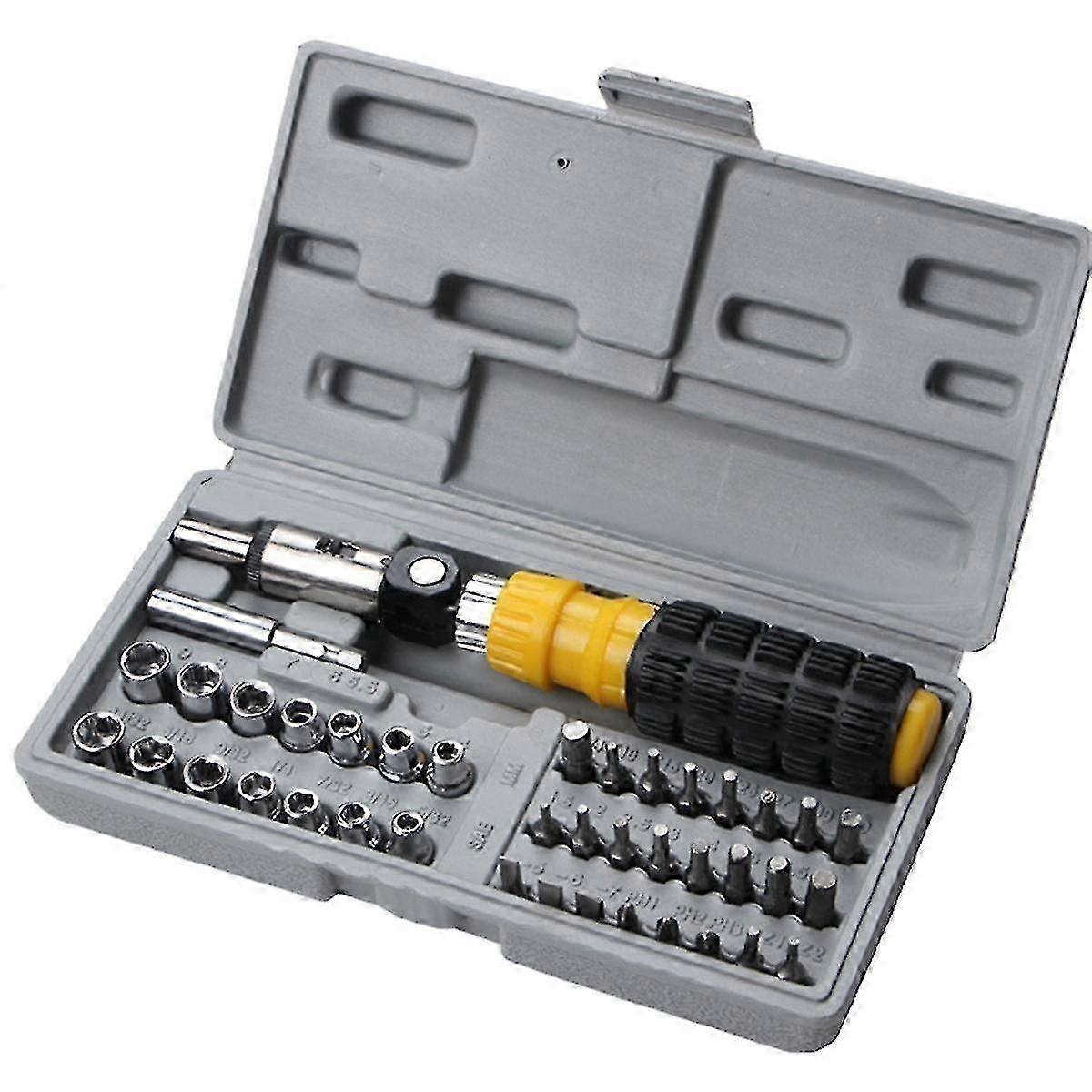 41-Piece Multifunctional Screwdriver Set Tool Screwdriver Socket Wrench Combination Socket Wrench