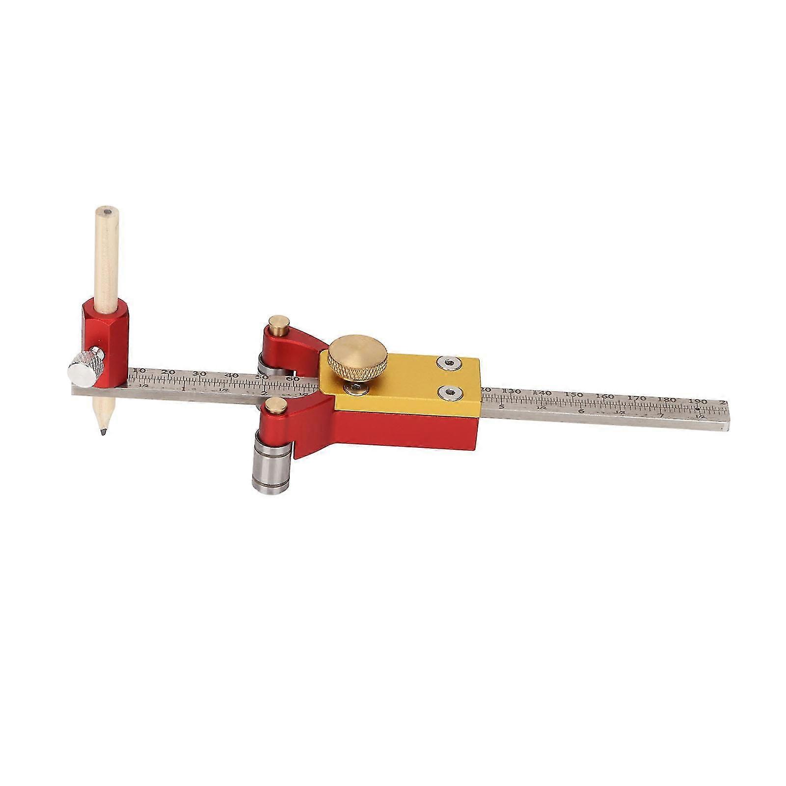 3 in 1 Scribe Ruler Multi Function Parallel Arcs Drawing Gauge DIY Tools Metric Imperial