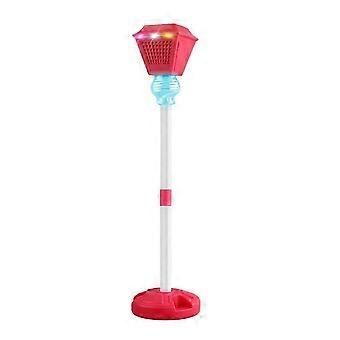 Outdoor Automatic Bubble Machine with Sound Light USB Charging Streetlight Bubble Maker compatible withParty Wedding Red