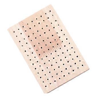 Slitesterk rektangulær leiresokkel i tre for bruk med enkel beige base