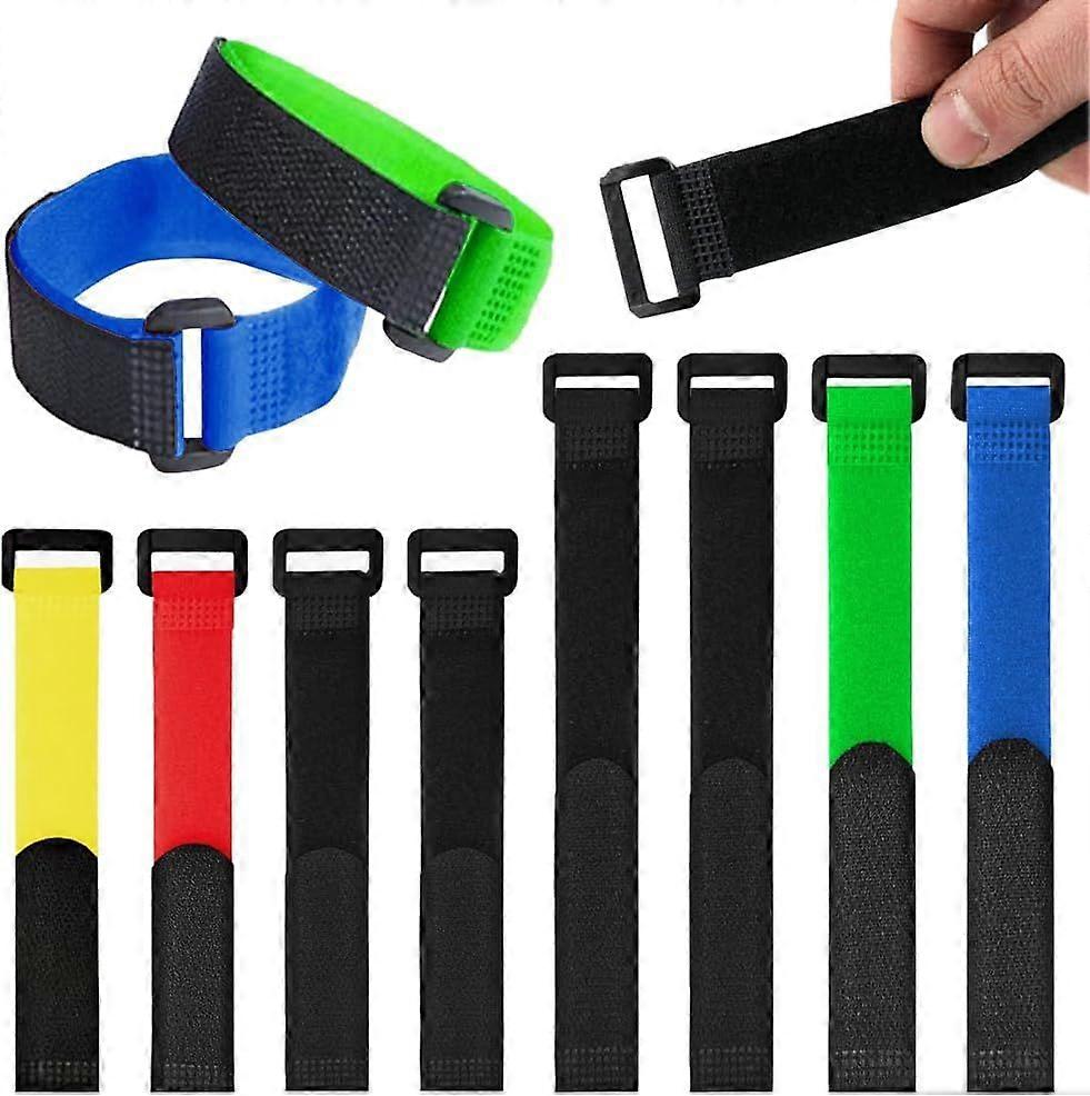 8 Pcs Hook and Loop Cable Strap Reusable Cable Ties Organisers Durable Functional Ties with Buckles Interconnectable Hook-and-Loop Adjustable Cinch St