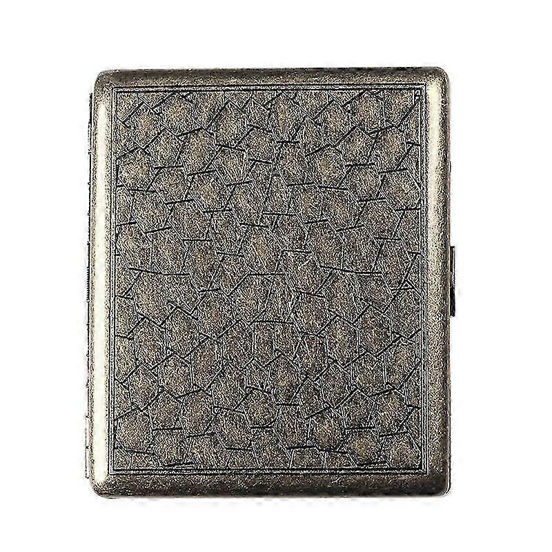 Retro Metal Cigarette Case with Portable Flip Top Design