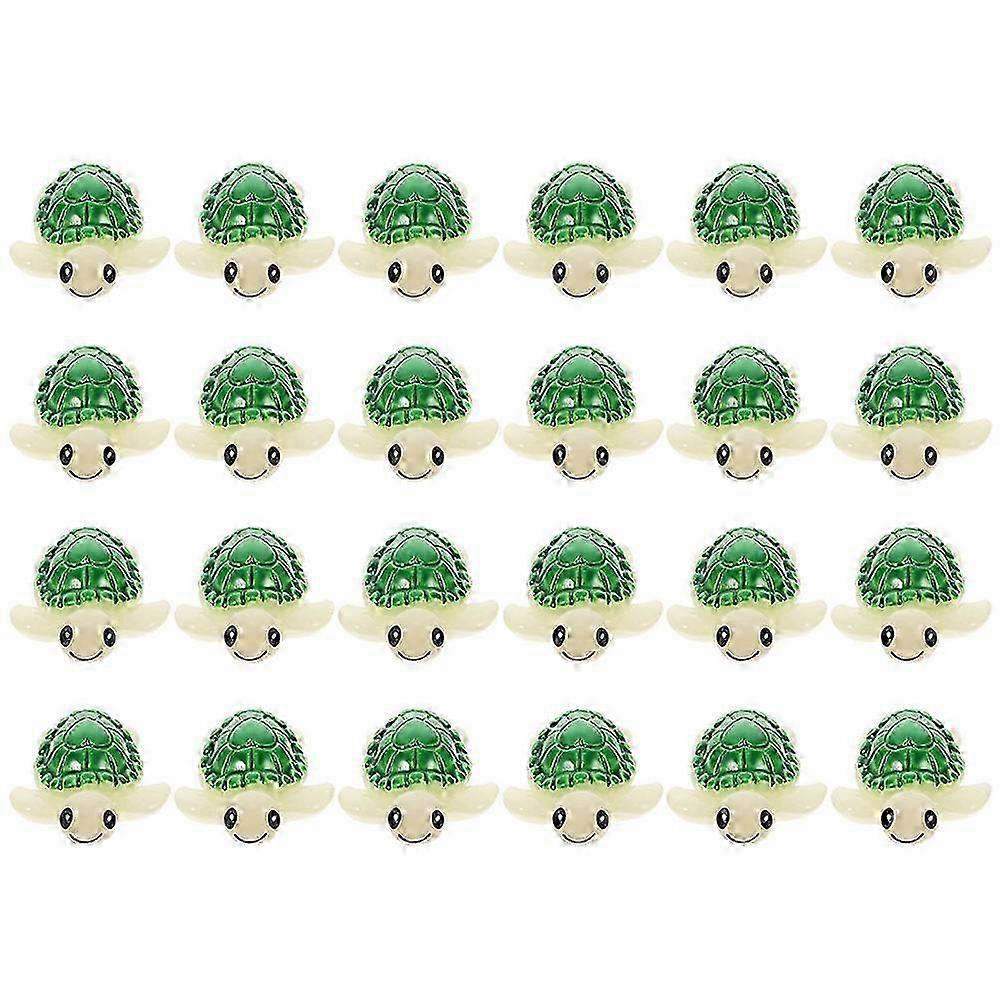 24Pcs Multi-function Tortoise Figures Landscaping Miniature Tortoises Desktop Mini Figures