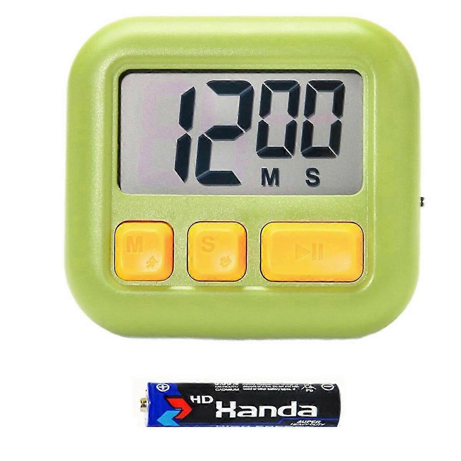 LCD Digital Kitchen Timer with Magnetic Electronic Tool for Cooking Countup Timing Cook Friendly Ala