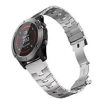 26mm Titanium Alloy QuickFit Band for Garmin Fenix 6X Pro 5X – Durable Metal Replacement Strap