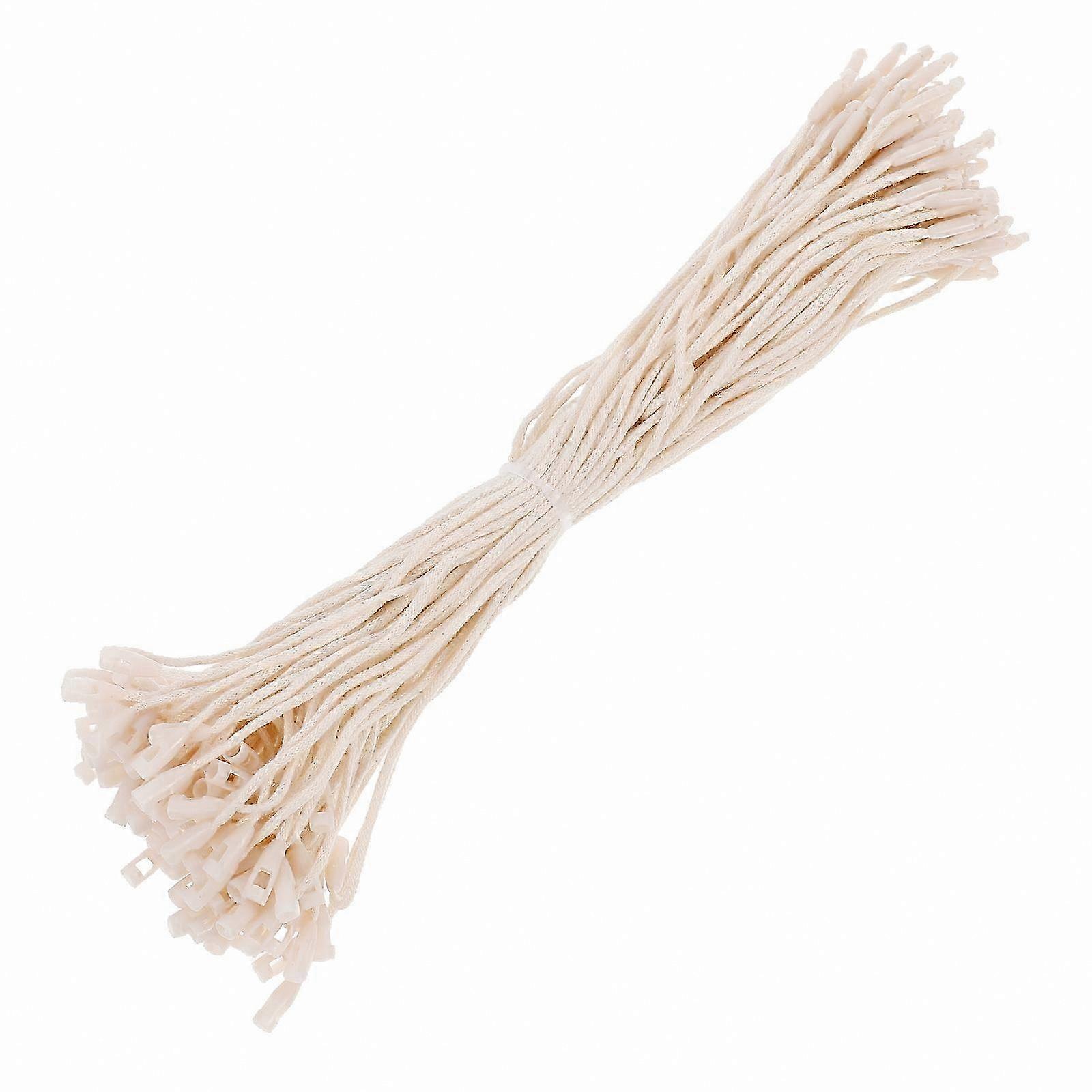Cotton Hanging Tag String Fasteners, 1000 Pcs Loop Fastener Hook Ties